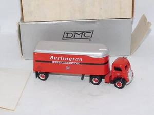 DeHanes 1659 White WA COE Semi & Trailer - Burlington 1/55 Die-cast 1 OF 50 RARE - Imagen 1 de 7