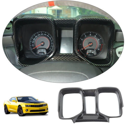 For 2010-15 Chevrolet Camaro Instrument Dashboard Frame Cover Trim Carbon Fiber Foto 1 de 4