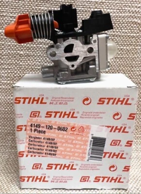 NEW Genuine STIHL Carburetor w/Primer FS94 HL94 KM94 4149-120-0602 OEM - Image 1 of 2