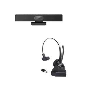 Professional HD 1080p Webcam | Advanced D Monaural NC Bluetooth Headset Bundle - Picture 1 of 23