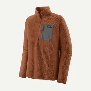 *NWT* Patagonia Men's Size Large R1 Air Zip Neck Fleece Pullover -Brown MSRP$129 - Picture 1 of 5