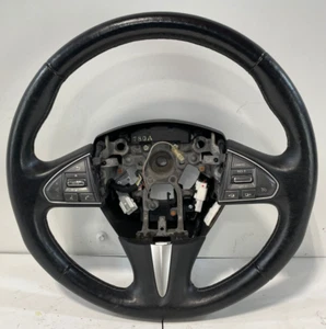 2016 - 2019 INFINITI Q50 AWD STEERING WHEEL BLACK LEATHER W/O ADAPTIVE # 80694 - Bild 1 von 5
