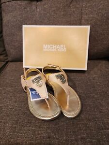 MK Michael Kors girls sandals size 13 rose gold *NEW* ROSALIE 2