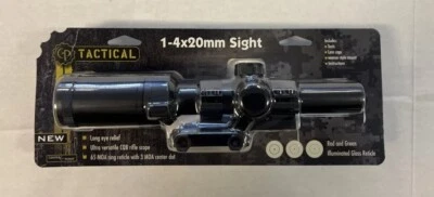 Mira para rifle Centerpoint Optics 72002 1-4x20 MSR y montaje de tejedor de retícula de vidrio (24 Foto 1 de 4
