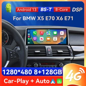 10.25" Android 13 Autoradio CarPlay WIFI DAB+ GPS Navi für BMW X5 E70 E71 X6 CCC - Bild 1 von 15