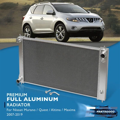 For 08-14 Nissan Murano / 11-17 Quest 3.5L V6 Dual-Core 2-Row Aluminum Radiator Foto 1 de 4