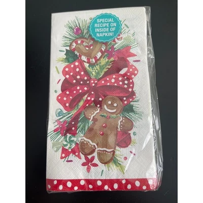 00512 - Pioneer Woman Gingerbread Christmas Napkins 24 Ct 3 Ply Special Recipe - Image 1 of 2