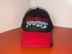 Snap On Racing FIRED UP ! Embroidered Choko Strap Back Hat Cap Black/Red - Picture 1 of 7