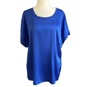 Camicetta donna top blu Calvin Klein taglia grande | 11-17 - Foto 1 di 6
