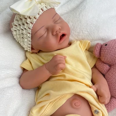 GUIENRLEA 18.1'' Lifelike full silicone reborn baby doll girl doll toys gift handmade.
