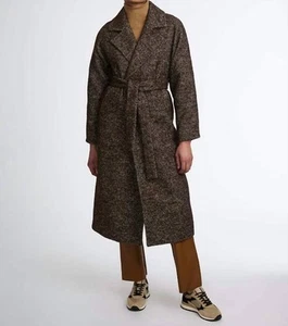 Bernardo icon refined belted wool coat Brown - Picture 1 of 21