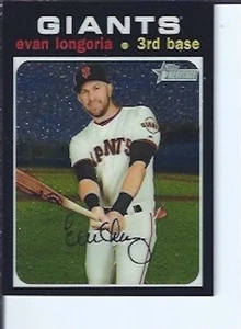 Evan Longoria 2020 Topps Heritage  Chrome #ed / 999 - Picture 1 of 1