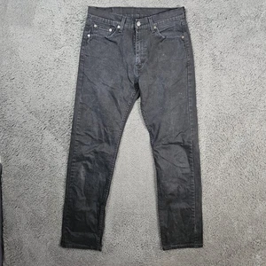 Levi's 505 Regular Fit Schwarz Denim Jeans Herren Größe 30x32 Wasserlos - Bild 1 von 10