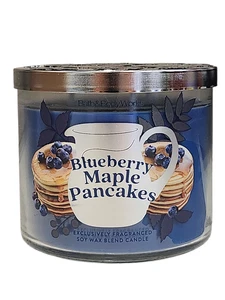 NEU Bath & Body Works Blueberry Maple Pancakes 3-Docht Kerze 25-45 Stunden 14,5 Oz. - Bild 1 von 1