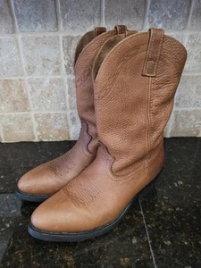 Stivali da cowboy western Masterson da uomo taglia 11 stile EW RB4002 in pelle marrone - Foto 1 di 11