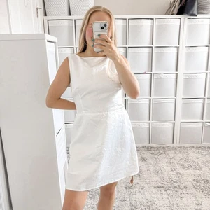 NEU Reformation Zenni Satin Braut Minikleid elfenbein - Bild 1 von 9