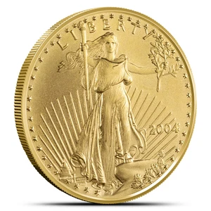 2004 1/2 oz American Gold Eagle Coin - Picture 1 of 2