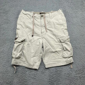 Abercrombie & Fitch Cargo Shorts Herren 34 Beige Vintage Fatigues Canvas Baggy Y2K - Bild 1 von 13