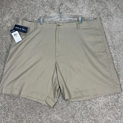 Chaps Shorts Mens 48 Big & Tall Hudson Washed Twill Chino Flat Front NEW - Image 1 of 4