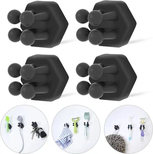 Soportes de cepillo de dientes de silicona para baño - Soporte adhesivo para cepillo de dientes de ducha pared - Imagen 1 de 2