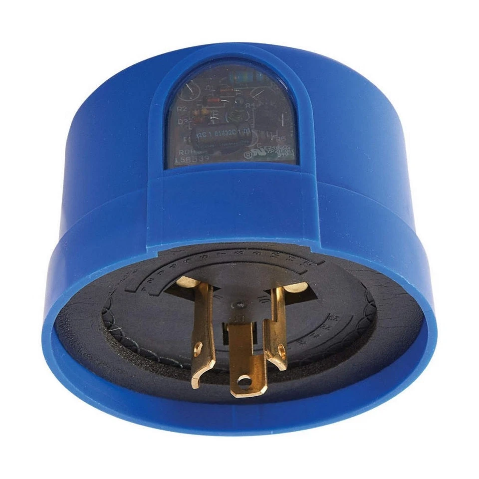 Fotocontrol INTERMATIC LC2100, policarbonato, bloqueo, azul 52ZW32 Foto 1 de 1