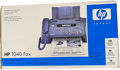 NEWHP 1040 Inkjet Fax Machine With Built-In Telephone/Scan & Print • 199.99$