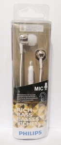 Auriculares internos Philips con micrófono - Sonidos suaves, graves sólidos - Dorado SHE3905 - Imagen 1 de 3