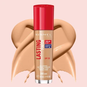 Rimmel London Lasting Finish 25 HR SPF 20 Full coverage Face Foundation Sand 300 - Picture 1 of 3