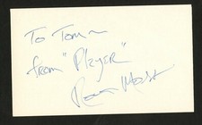 Ronn Moss signed autograph auto 3x5 index card Actor and band Player C452