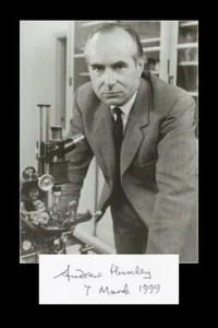 Andrew Huxley (1917-2012) - Physiologe - signierte Karte + Foto - Nobelpreis - Bild 1 von 3