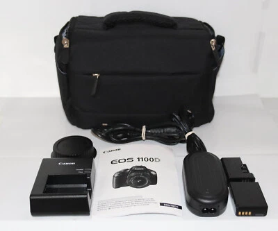 Canon EOS 1100D digitale Spiegelreflexkamera HD-MOVIE 12.2MP wie NEU - Bild 1 von 4