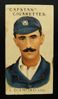Old 1907 Wills Cigarette Card Australian & English Cricketers - A Diamond - NSW