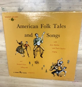 AMERICAN FOLK TALES SONGS SIGNET KEY BOOK LP RECORD JEAN RITCHIE PAUL CLAYTON 33 - Imagen 1 de 6