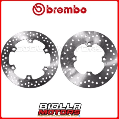 KIT DISCHI FRENO BREMBO HONDA SH I ABS 300 2019 ANTERIORE + POSTERIORE [Fisso -  - Immagine 1 di 4