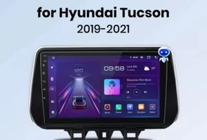 RADIO 2 DIN PER HYUNDAI TUCSON BLUETOOTH USB ANDROID WI-FI GPS AUX 19/22 - Foto 1 di 4