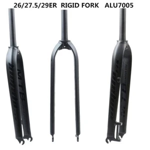 Bicycle MTB Rigid Fork Mountain Bike Fork26 27.5 29" Disc Brake Reflective Alloy - Picture 1 of 15