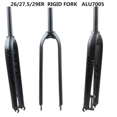 Bicycle MTB Rigid Fork Mountain Bike Fork26 27.5 29" Disc Brake Reflective Alloy - Image 1 of 4
