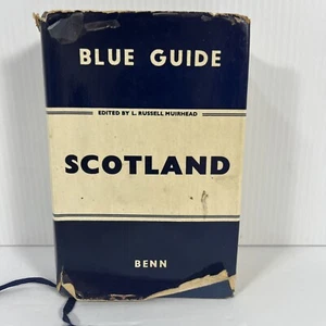 Vintage Scotland Blue Guide Muirhead Tourist Travel 1959 Vintage Book Maps Atlas - Foto 1 di 8