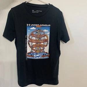 Under Armour Kids Black T-Shirt Sz XS The Dunker Waterslide Shirt Basketball - Picture 1 of 4
