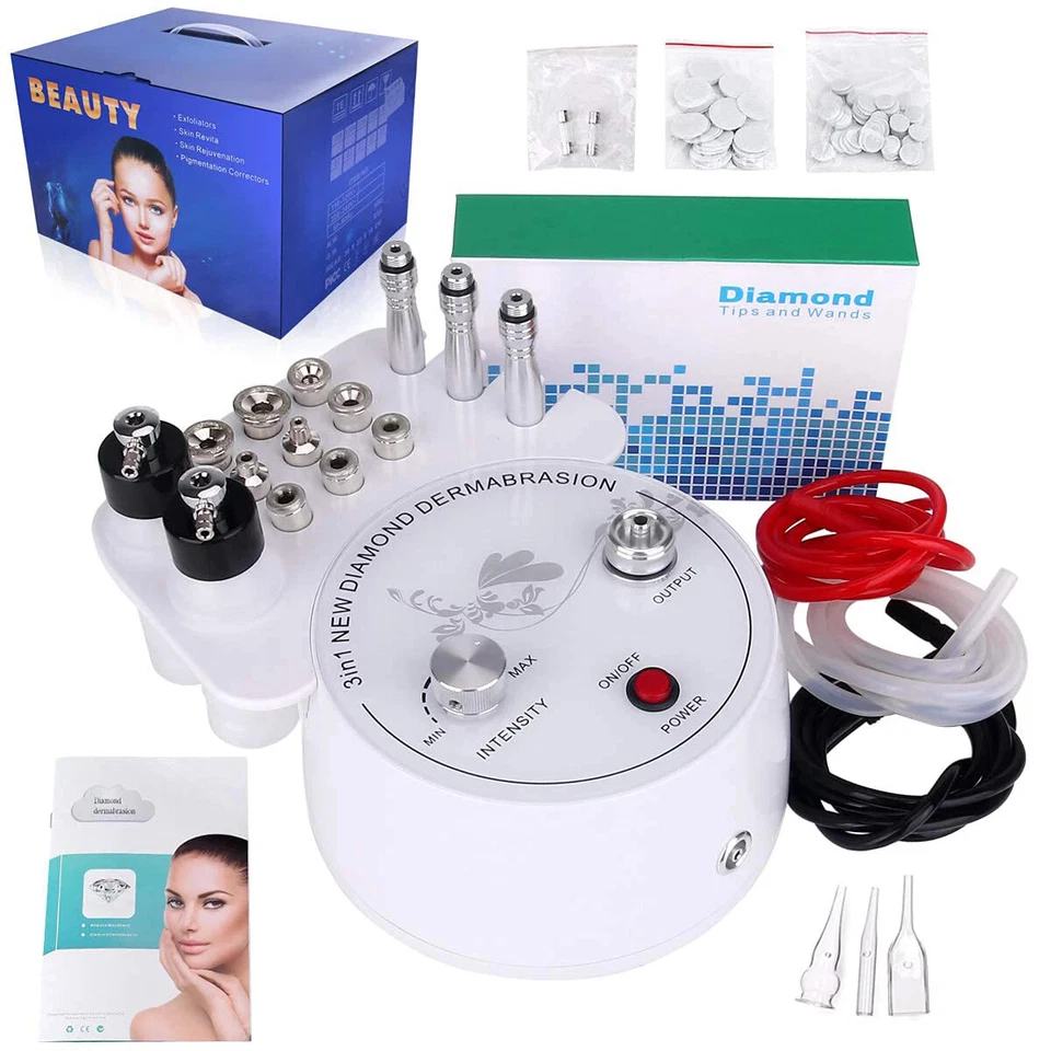 3in1 Diamond Machine Facial Care Machine Microdermabrasion Device Vacuum Spray - Image 1 of 4