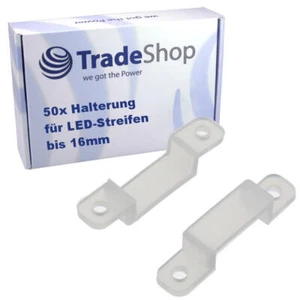 50x Angebot im Set Wandhalterung Befestigung Clips für Lichterkette Streifen - Bild 1 von 5