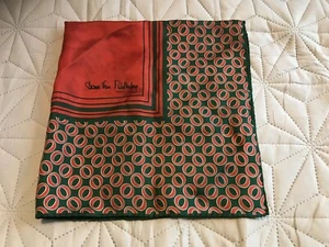 Diane Von Furstenberg Silk Scarf Black Red Multicolor - Picture 1 of 5
