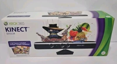 Kinect Sensor Bar for Microsoft Xbox 360 New Open Box With Unused Game Codes - Image 1 of 4