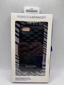 Rebecca Minkoff Luxe Double Up Case for iPhone 7/8 iPhone se2022 se2020 - Black - Picture 1 of 4
