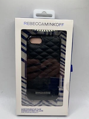 Rebecca Minkoff Luxe Double Up Case for iPhone 7/8 iPhone se2022 se2020 - Black - Image 1 of 4