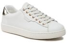 Guess Nolina White Gold Womens Leather Trainers