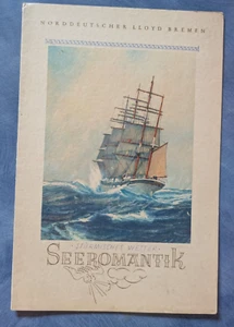 Norddeutscher Lloyd Bremen SS Columbus Lunch Menu Seeromantik August 27th, 1936 - Picture 1 of 3