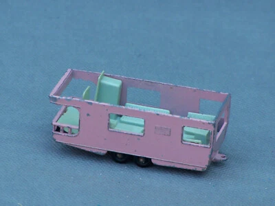 Remolque Matchbox Serie Nº 23 Caravana Rosa 1965 Foto 1 de 4