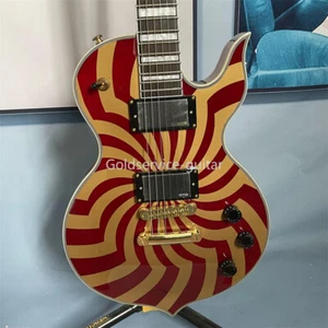 Wylde Audio Odin Grail Electric Guitar Crimson Gold Buzzsaw Maple Neck Gold Part - Picture 1 of 7