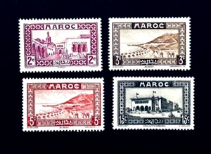 MOROCCO Stamp Lot - 1933 Monument Series Sn 125.127 & 129 MH r27 - Picture 1 of 2